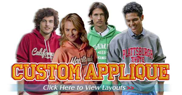 Custom Applique Sweatshirts